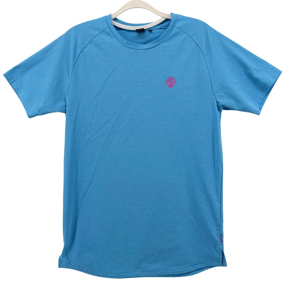 BL101 Apparel Mens Blue Off Field Training Pro Series 101 Mesh T-Shirt Size S